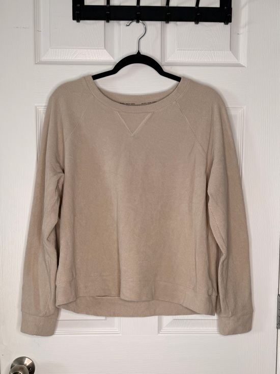 Marc New York Tops - Marc New York Light Beige Crewneck Sweatshirt